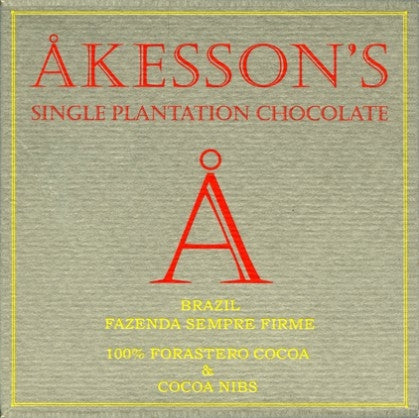 Akesson's 100% Brazil Forastero & Cocoa Nibs, 60g