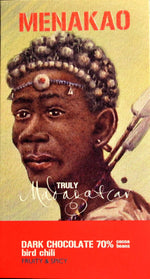Menakao Dark Chocolate 63% Bird Chilli, 75g