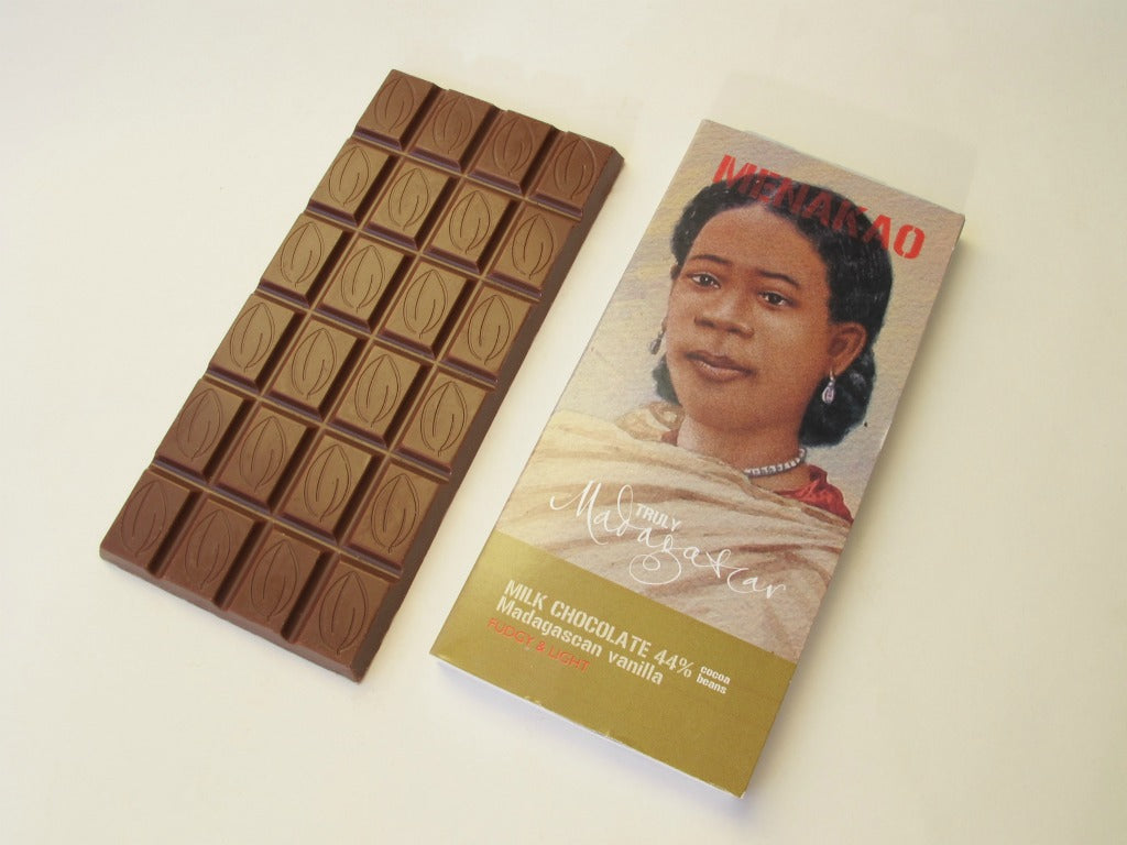 Menakao Milk Chocolate 45% Madagascan Vanilla, 75g