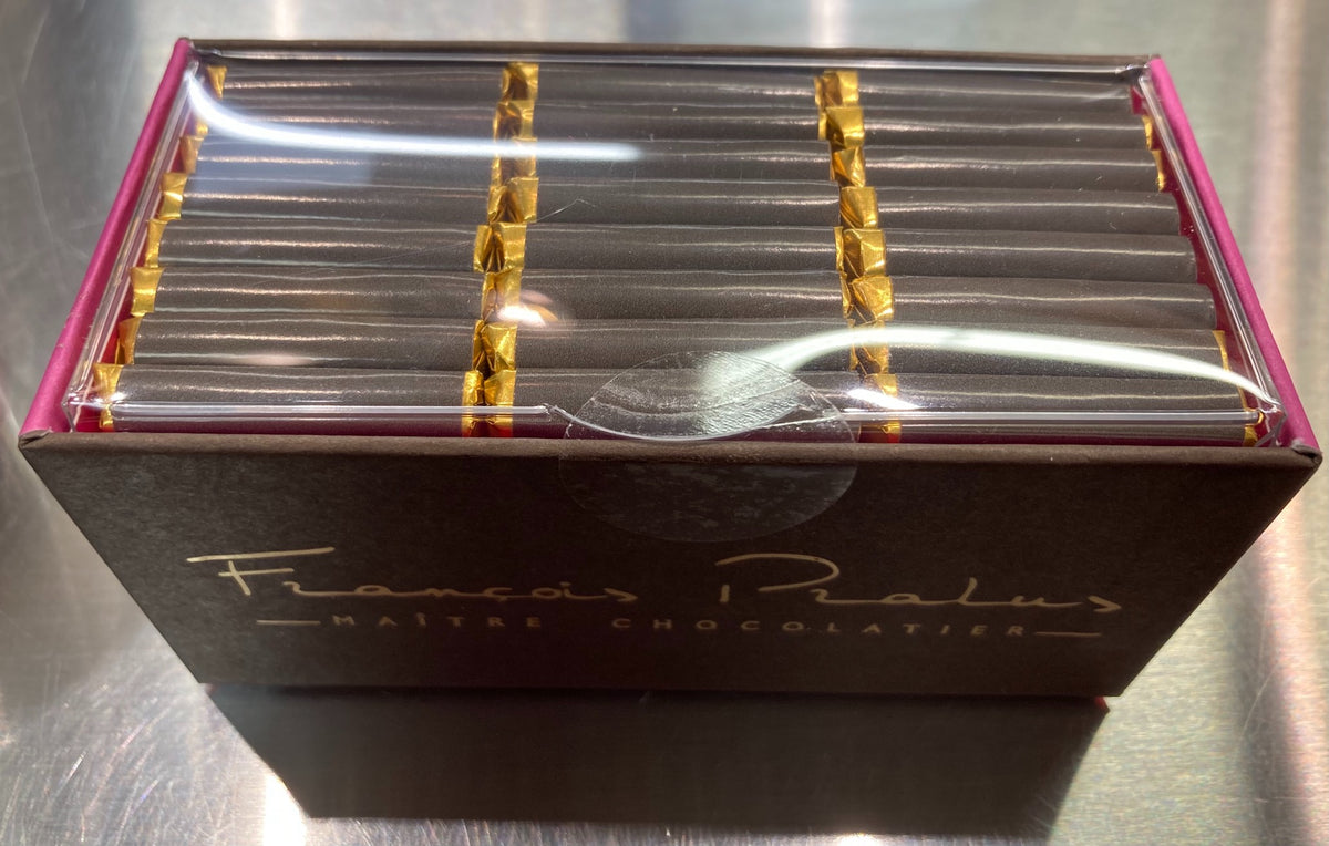 Pralus 100% Bio Napolitains, Organic 100% Madagascar chocolate squares, 120g (24x5g)