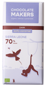 Chocolate Makers Sierra Leone 70% Salty Caramel, 80g