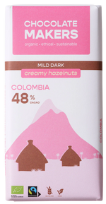 Chocolate Makers Colombia 48% w/ Hazelnuts, 80g