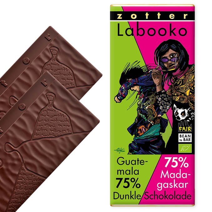 Zotter Guatemala/Madagascar duo 75%, 70g