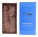 Lorge Dark Chocolate & Atlantic Sea Salt bar, 90g
