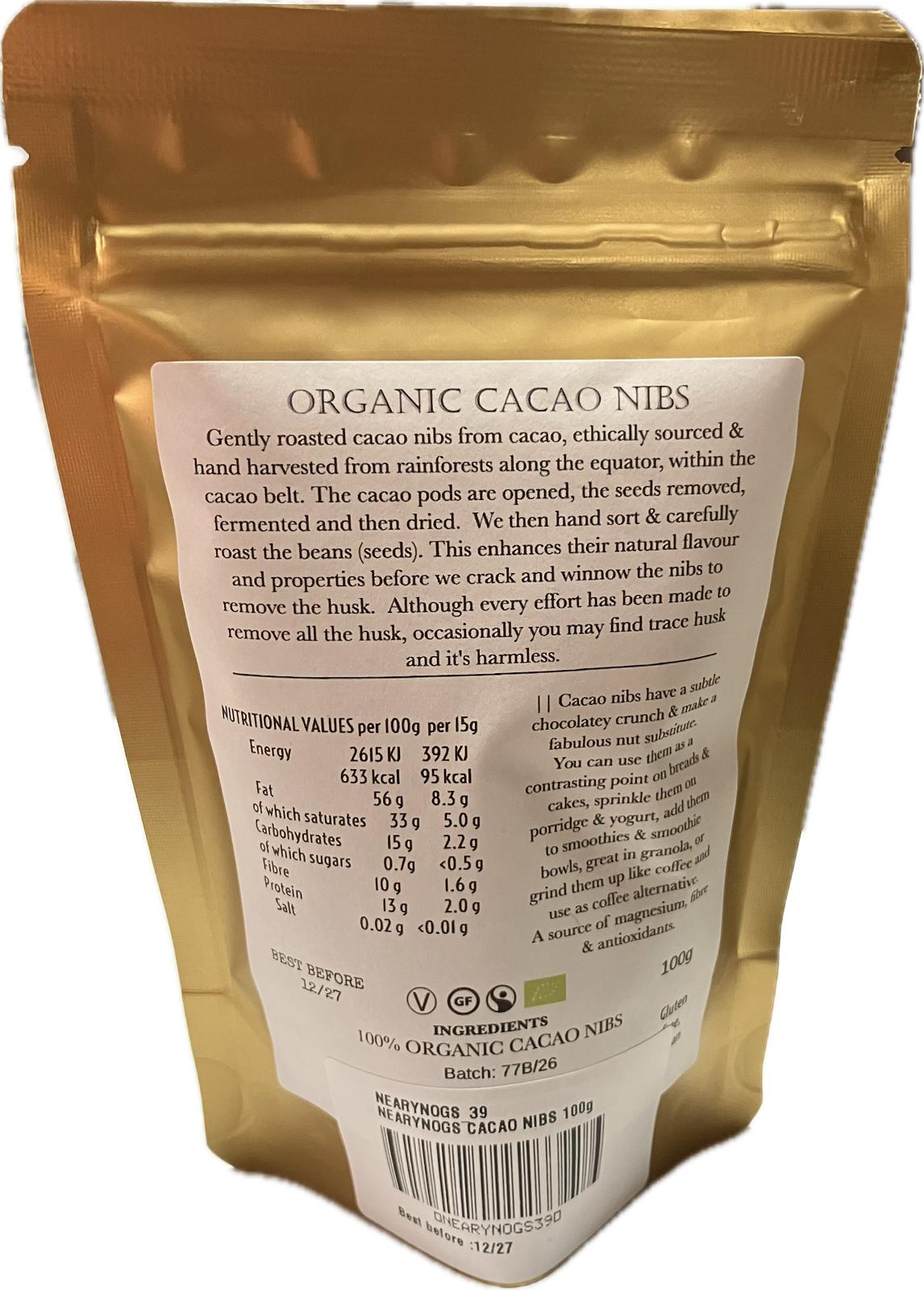 NearyNógs Cacao Nibs, 100g