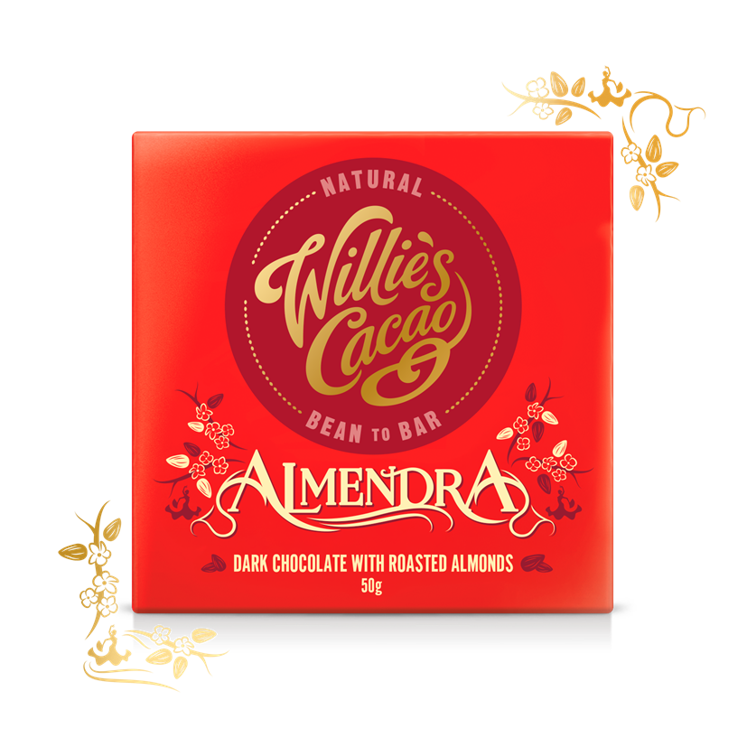 Willie's Cacao Almendra 70%, 50g