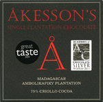 Akesson's 75% Madagascar Criollo Chocolate, 60g