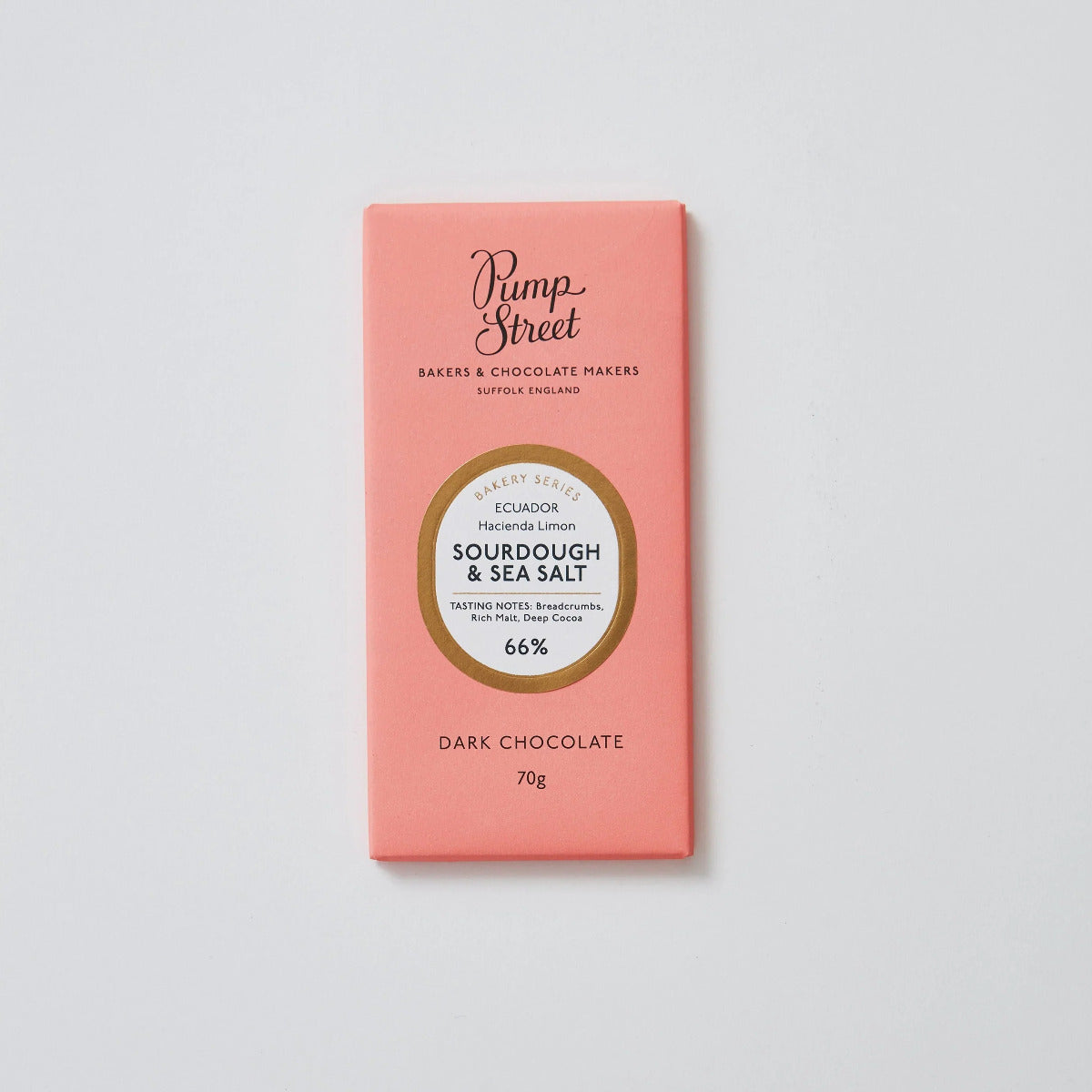 Pump Street Sourdough & Sea Salt bar 66%, 70g