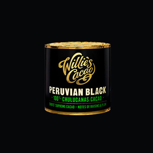Willie's Cacao 100% Cylinder - Peruvian Black Chulucanas, 180g
