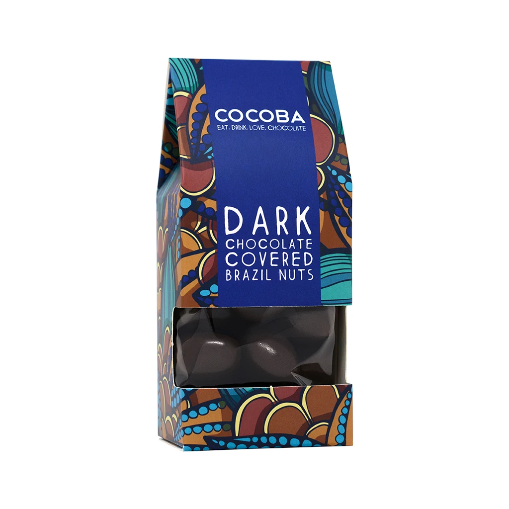 Cocoba Dark Chocolate Brazil nuts, 175g