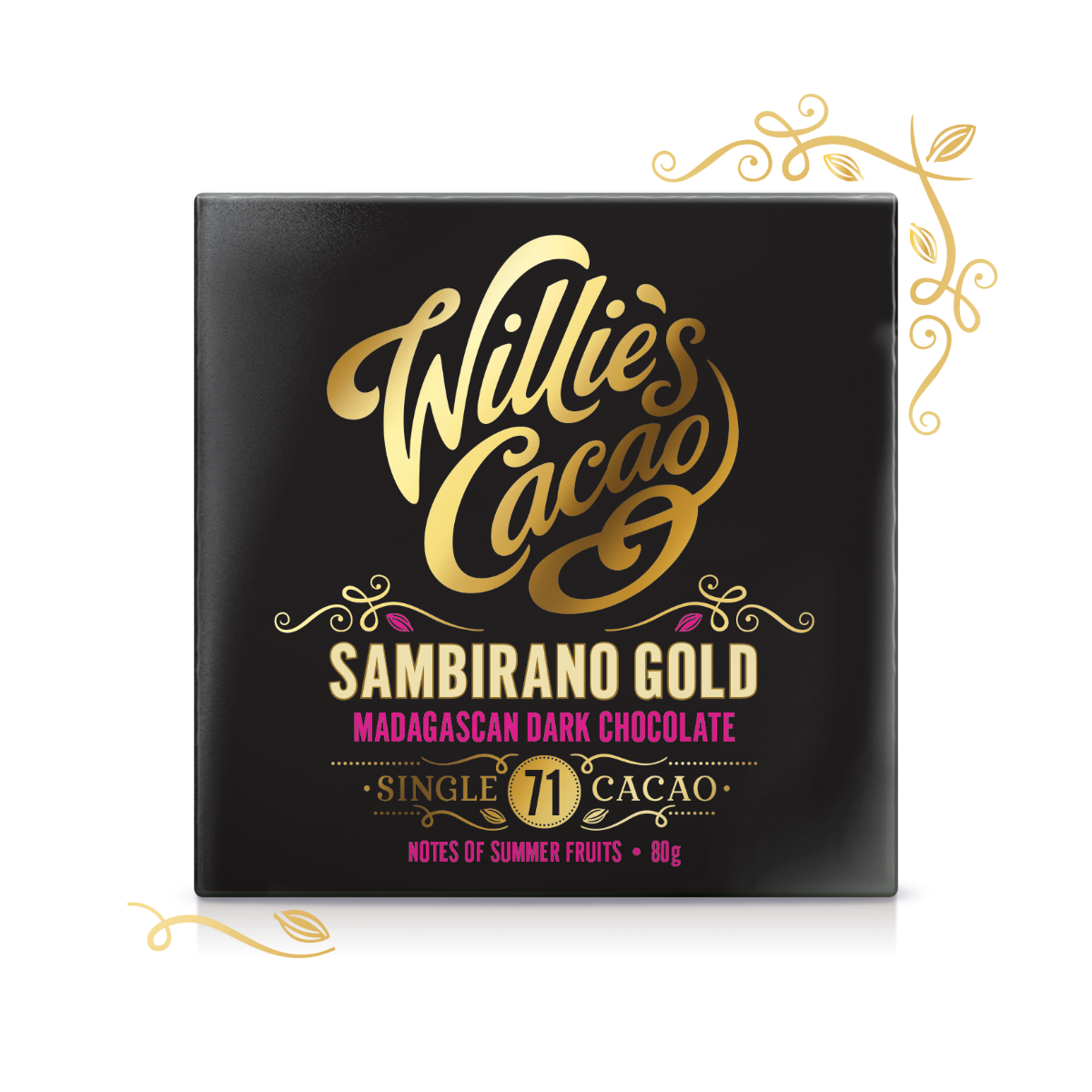 Willie’s Cacao Sambirano Gold, Madagascan Dark Chocolate 71%, 50g