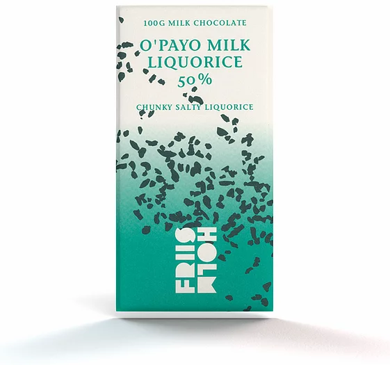 Friis Holm O'Payo Milk Chocolate with Liqourice, 100g