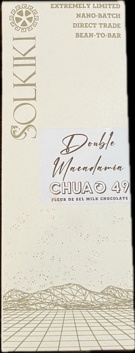 Solkiki Double Macadamia Milk Chocolate, 56g