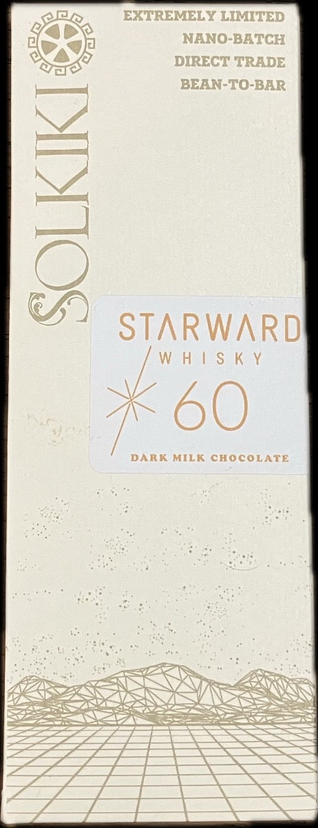 Solkiki Marañón Whisky Nibs, 60% Coconut Milk Chocolate with Whisky, 56g