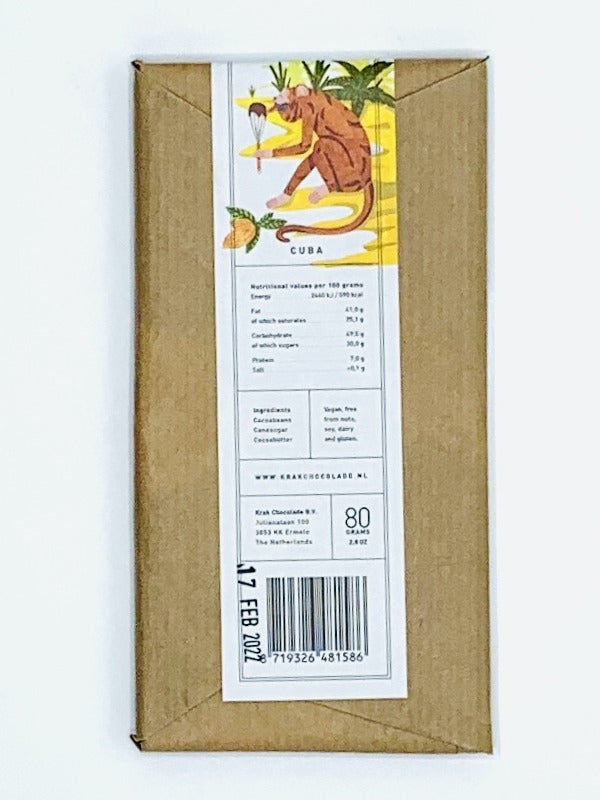 Krak Cuba Baracoa, 70% Dark Chocolate, 80g