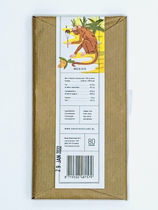 Krak Mexico Soconusco 70% Dark Chocolate, 80g