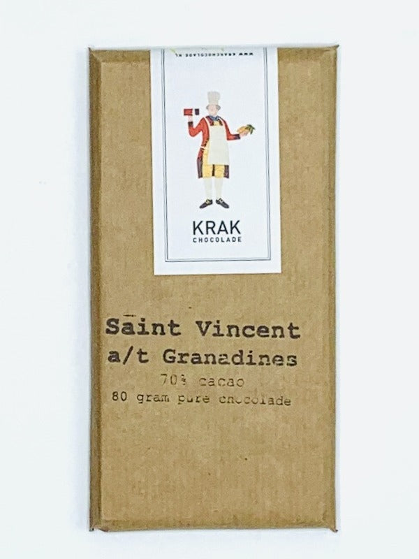 Krak St. Vincent and the Grenadines 70% Dark Chocolate, 80g