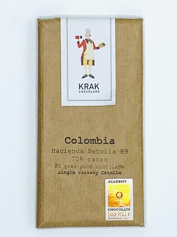 Krak Colombia Betulia B9, 70% Dark Chocolate, 80g
