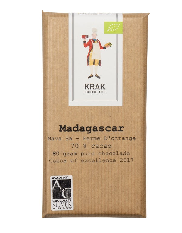 Krak Madagascar Mava Se, 70% Dark Chocolate, 80g