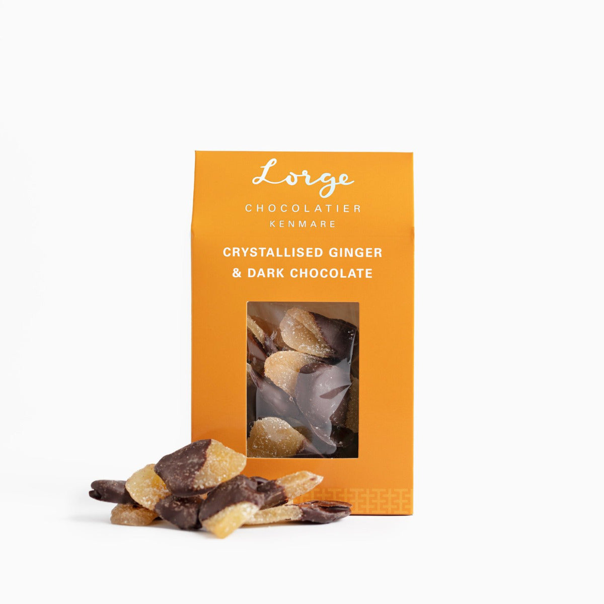 Lorge Crystallised Ginger & Dark Chocolate, 150g