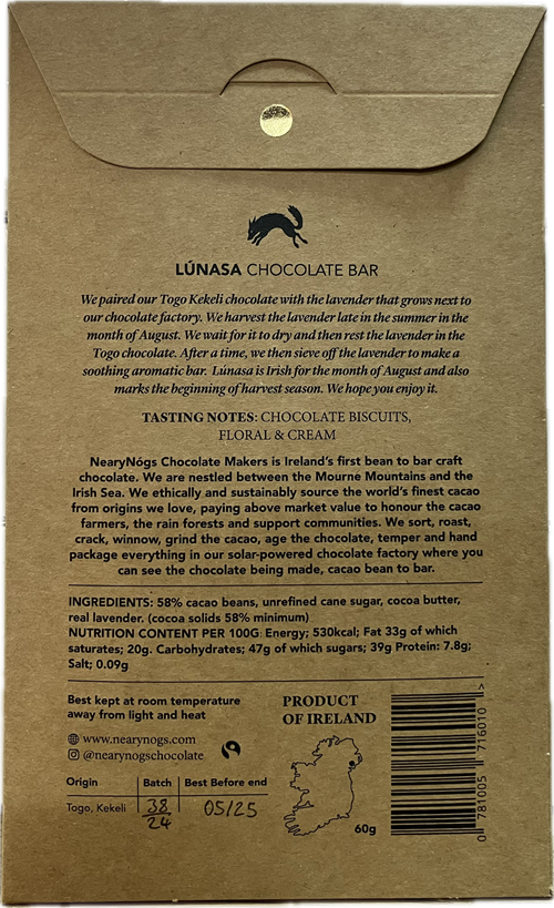 NearyNógs Lúnasa Lavender 58%, 60g