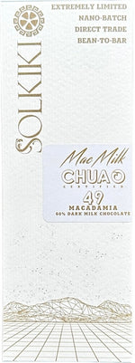 Solkiki Macadamia Milk, 49% Dairy-free Milk Chocolate, 56g