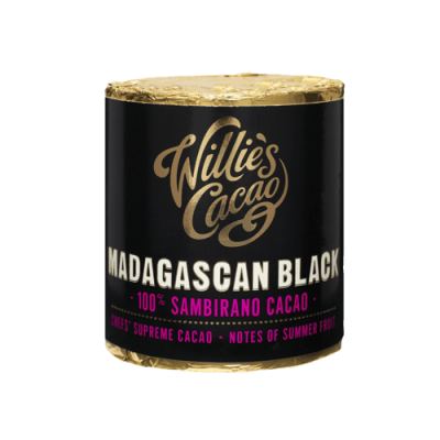 Willie's Cacao 100% Cylinder - Madagascan Black Sambirano, 180g