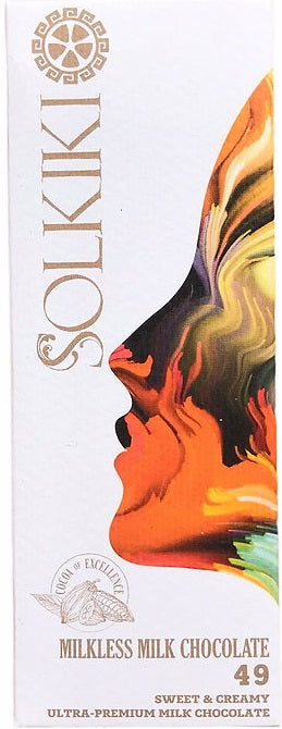 Solkiki Milkless Milk, 49% Milk Chocolate, 56g