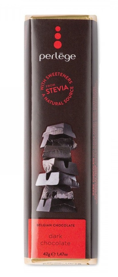 Perlège No Added Sugar Stevia and Maltitol Dark Chocolate, 42g