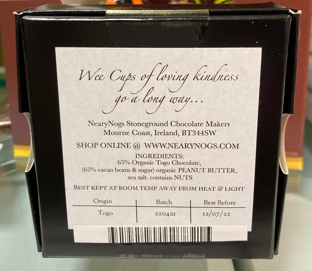 NearyNógs Peanut Butter Cups, Box of 4, 64g