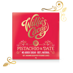 Willie's Cacao Pistachio & Date, 100% cacao, 50g