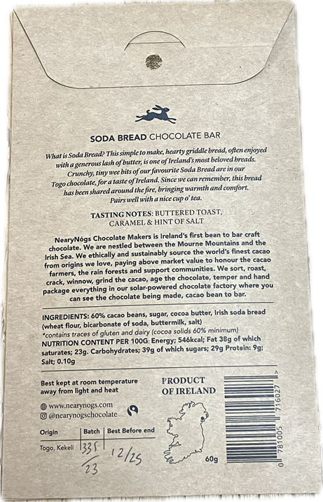 NearyNógs Irish Soda Bread 60%, 60g