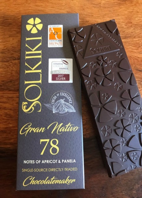 Solkiki Gran Nativo Blanco 78, 78% Dark Chocolate, 56g