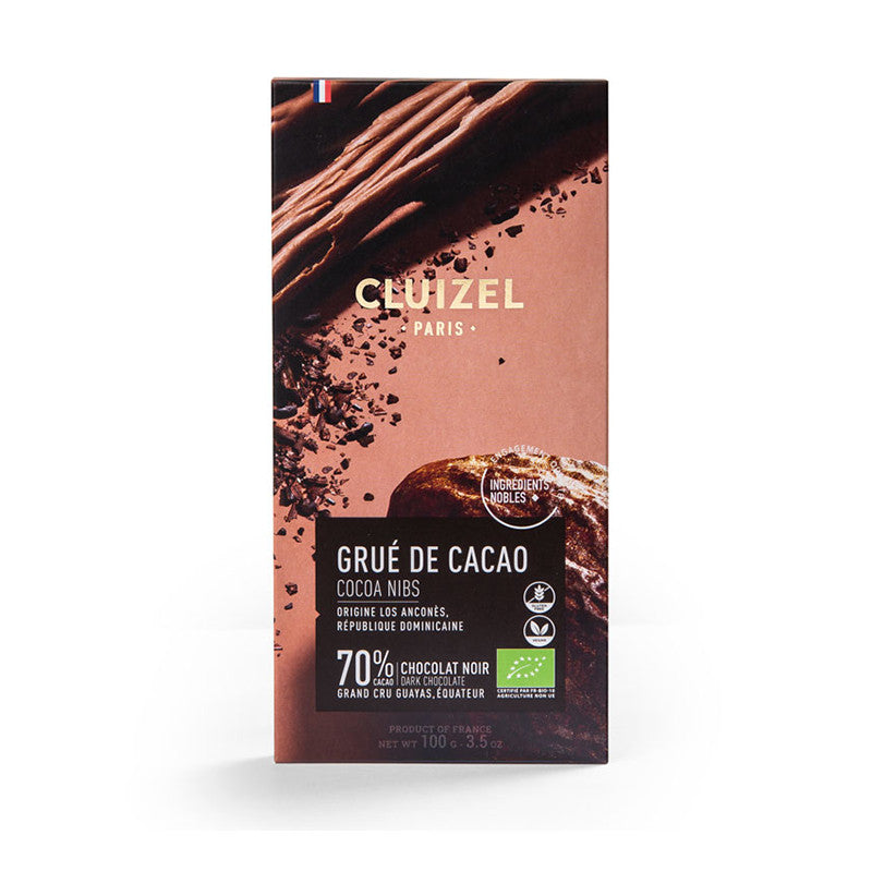 Michel Cluizel Grué de Cacao, 72% Cacao with Nibs, 100g