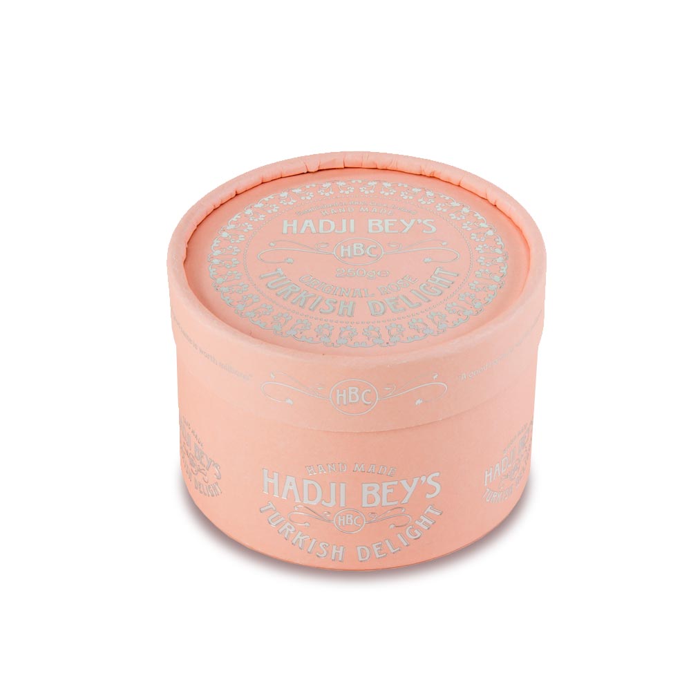 Hadji Bey Turkish Delight - Original Rose flavour, 250g Gift Box