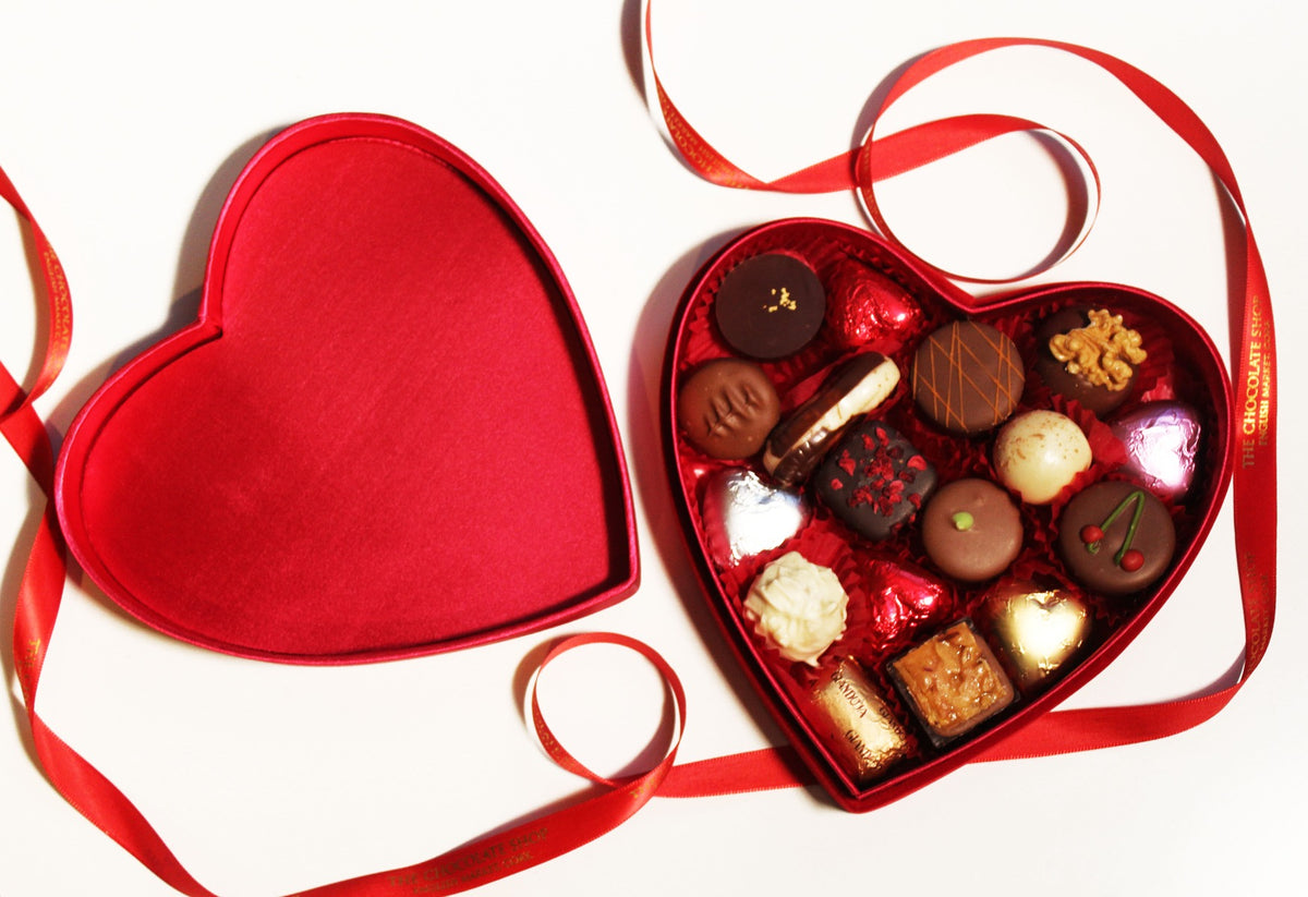 Red Velvet Heart Valentine's Chocolates