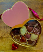 Pink & Gold Heart Box of Chocolates