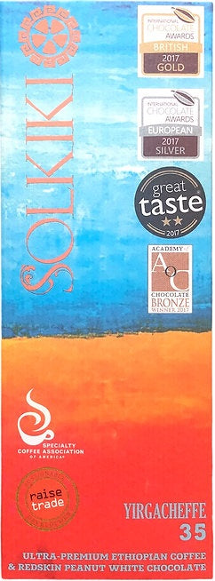 Solkiki Yirgacheffe 35%, Peanut White Chocolate with Coffee, 56g