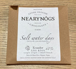 NearyNógs Salt water days - 60% Dark Chocolate with Irish Sea Salt, Cocoa Nibs and Gold Dust, 60g