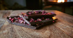 NearyNógs Slates Raspberry & Rose - 60% Dark Chocolate with Raspberry and Rose Petals, 80g