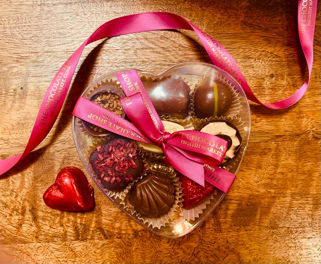 Valentine's Clear Heart Box of Chocolates
