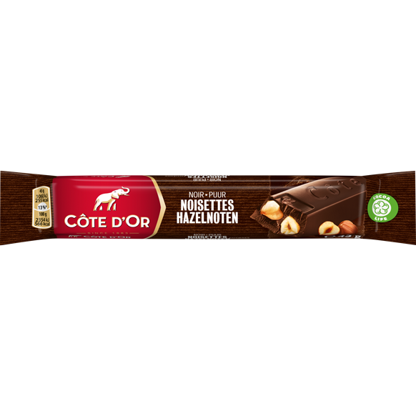 Côte d'Or Dark Chocolate Bar with Hazelnuts, 45g
