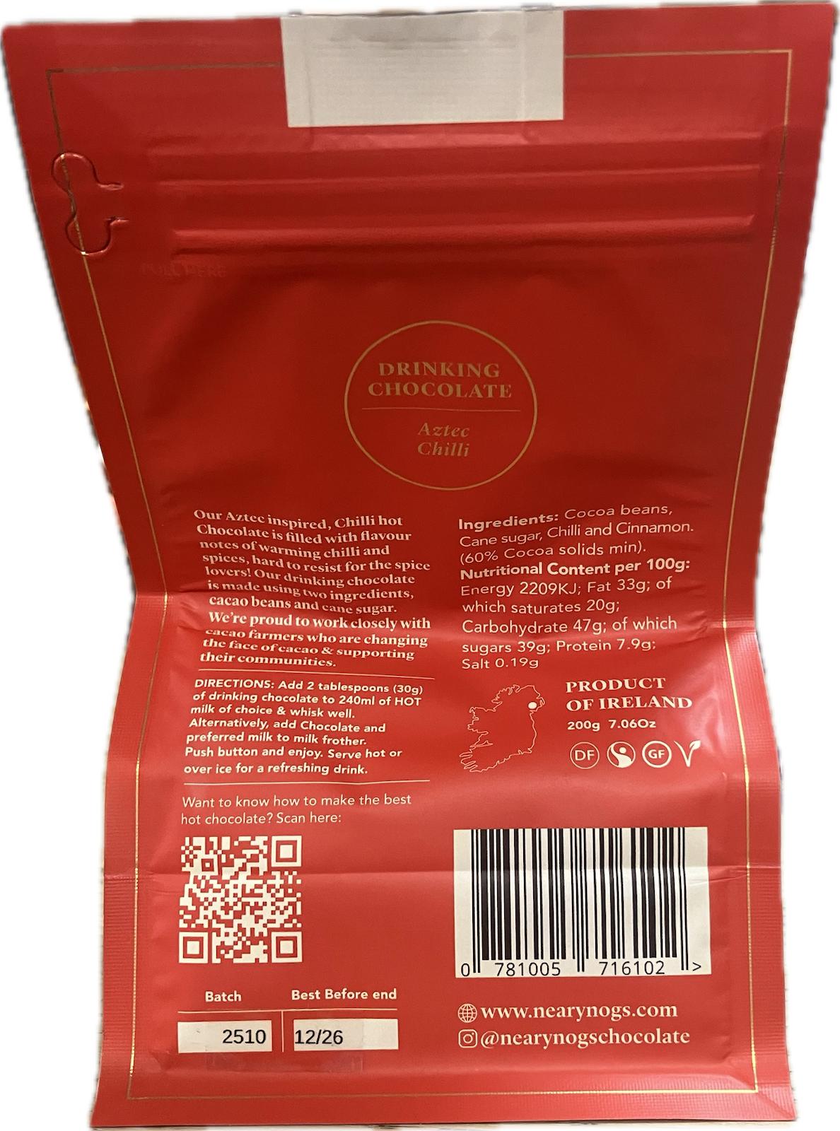 NearyNógs Drinking Chocolate - Chilli, 200g