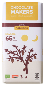 Chocolate Makers Brazil 65% Hazelnuts, 80g