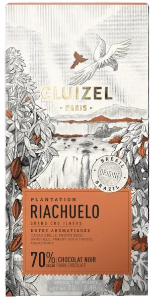 Cluizel Riachuelo Noir 70%, 70g
