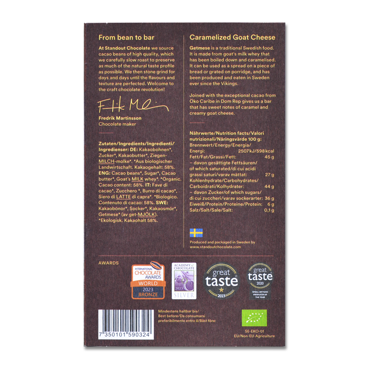 Standout Caramelized Goat Cheese 58%, 50g