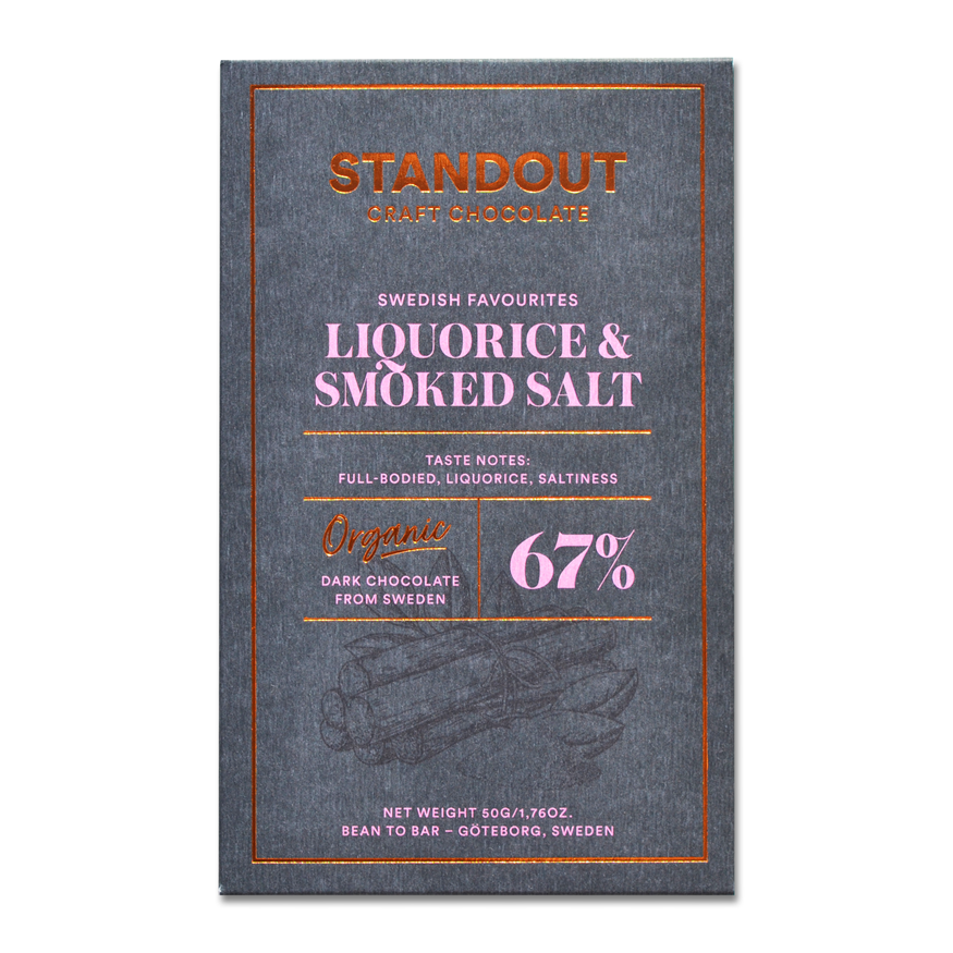Standout Liquorice & Smoked Salt 67%, 50g