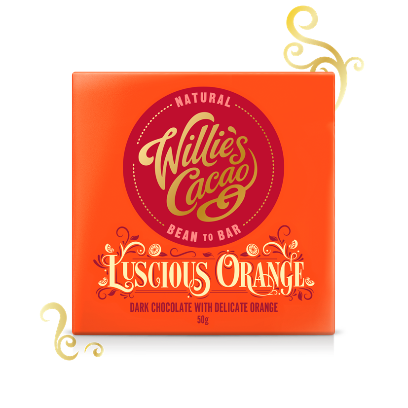 Willie's Cacao Luscious Orange 65%, 50g