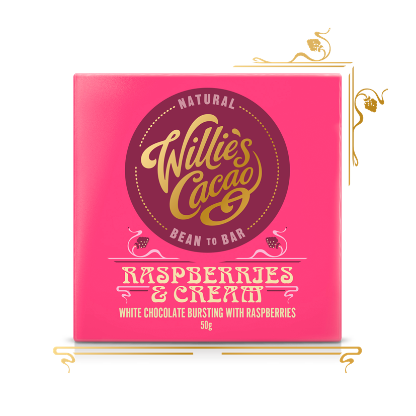 Willie's Cacao Raspberries & Cream 36%, 50g