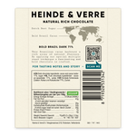 Heinde & Verre Bold Brazil, 71% Dark Chocolate, 70g
